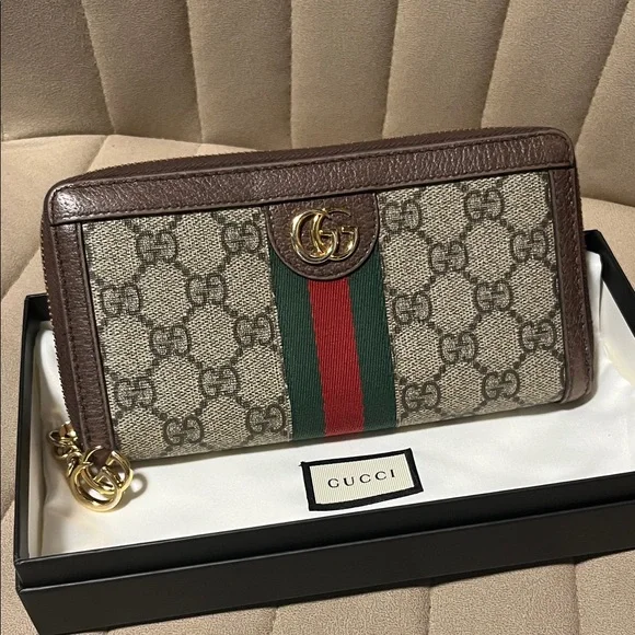 Gucci Ophidia GG Supreme Zip Around Wallet - Picture 4 of 17